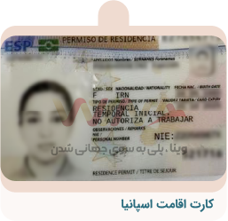کارت اقامت اسپانیا